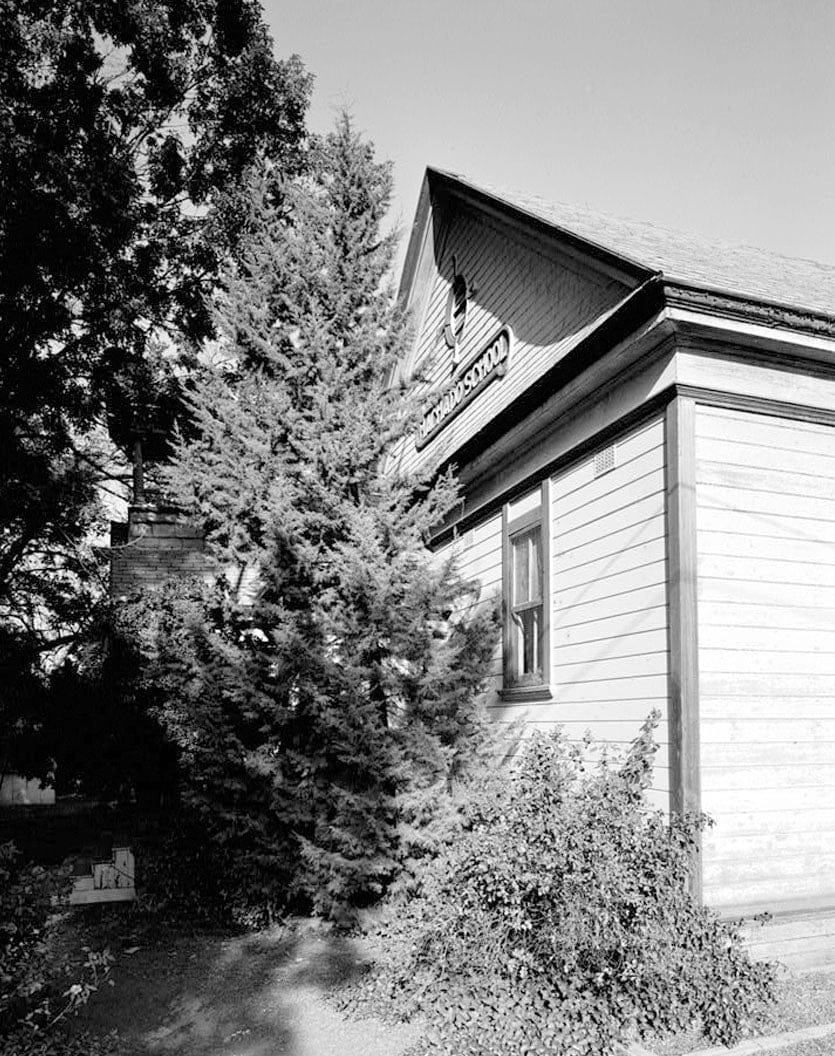 Historic Photo : Machado School, Sycamore Avenue, Morgan Hill, Santa Clara County, CA 3 Photograph