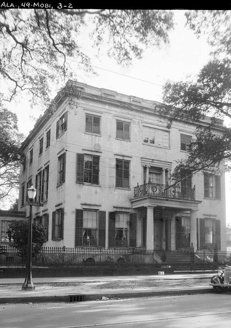 Historic Photo : Jonathan Emanuel House, 251 Government Street, Mobile, Mobile County, AL 2 Photograph