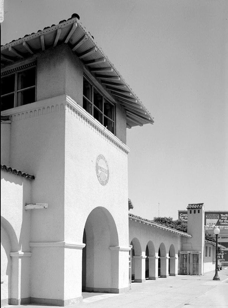 Historic Photo : Southern Pacific Railroad Station, Burlingame Avenue & California Drive, Burlingame, San Mateo County, CA 5 Photograph