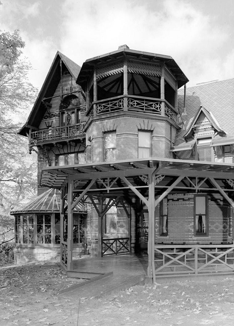 Historic Photo : Mark Twain House, 351 Farmington Avenue (corrected from original address of 531 Farmington Avenue), Hartford, Hartford County, CT 28 Photograph