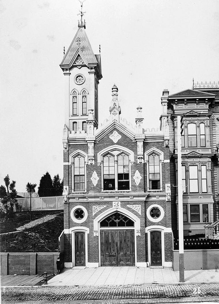 Historic Photo : Engine 15 Firehouse, 2150 California Street, San Francisco, San Francisco County, CA 1 Photograph