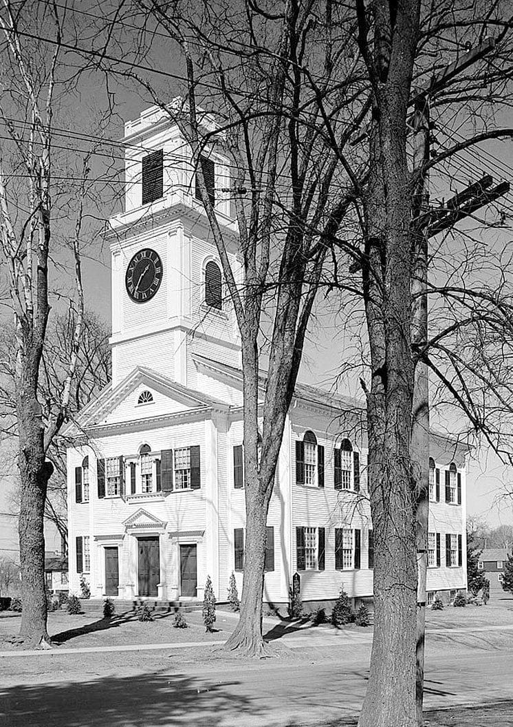 Historic Photo : Rocky Hill Congregational Church, Church & Main Streets, Rocky Hill, Hartford County, CT 3 Photograph