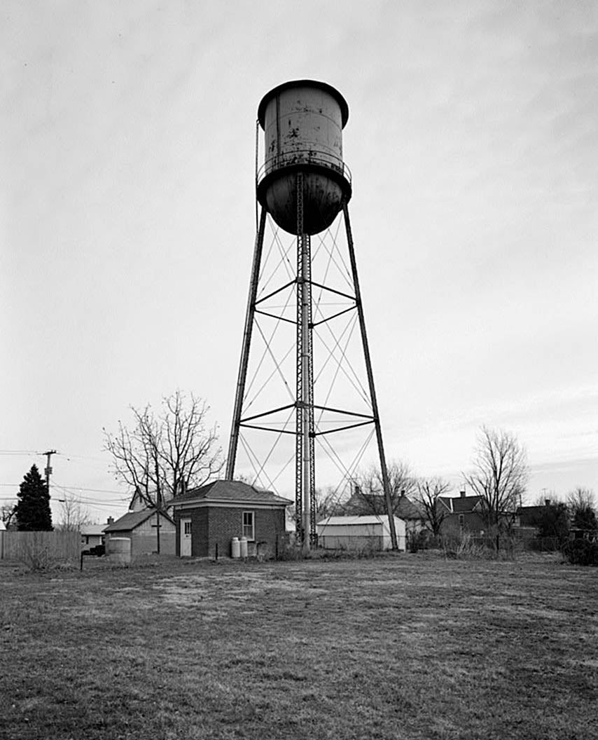 Historic Photo : Townsend Water Tower, Lattomus Avenue, Townsend, New Castle County, DE 2 Photograph