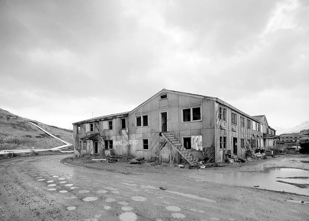 Historic Photo : Naval Operating Base Dutch Harbor & Fort Mears, Administration Building, Unalaska, Aleutian Islands, AK 10 Photograph