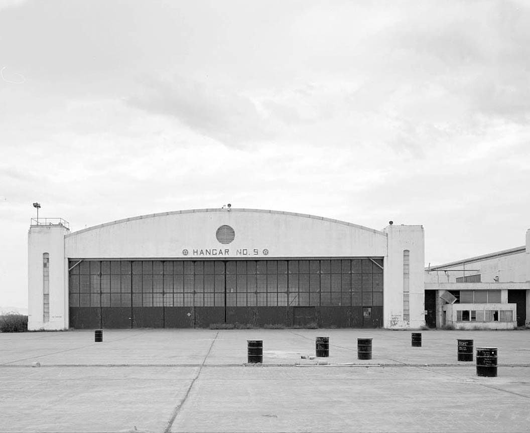 Historic Photo : Hamilton Field, Hangar No. 9 & Air Corps Shop, Northwest end of Hangar Avenue, Novato, Marin County, CA 2 Photograph