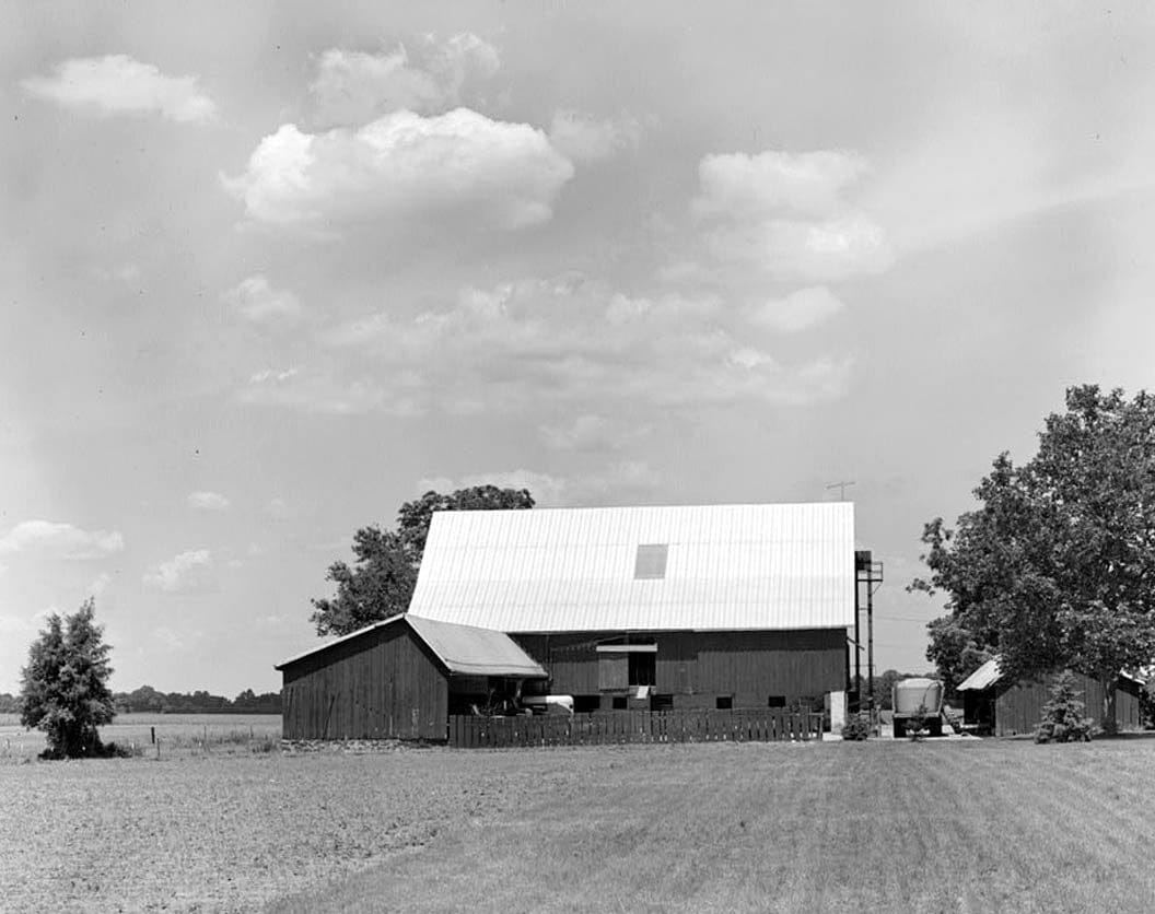 Historic Photo : Woodlawn, Barn, Saint Georges Hundred, County Route 429, East of Route 428, Odessa, New Castle County, DE 2 Photograph