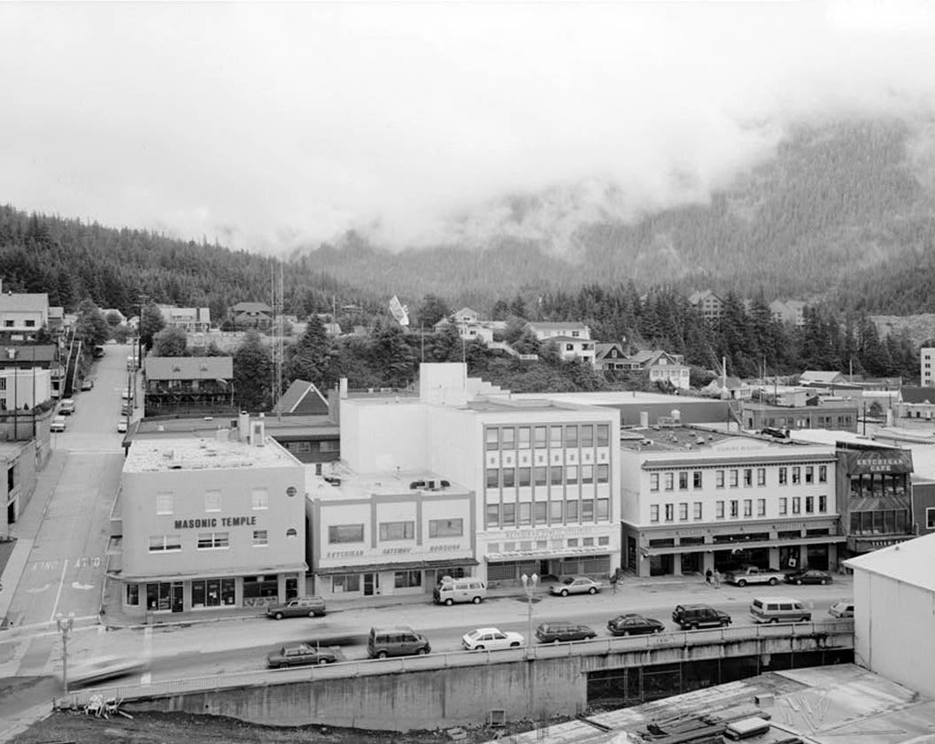 Historic Photo : Front Street (Commercial Buildings), 200-300 Blocks, Ketchikan, Ketchikan Gateway Borough, AK 1 Photograph