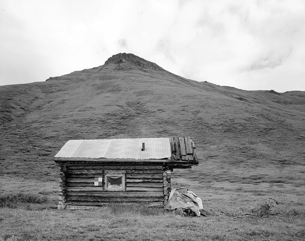 Historic Photo : Chisana Trail, Solo Mountain Shelter Cabin, Chisana, Valdez-Cordova Census Area, AK 2 Photograph