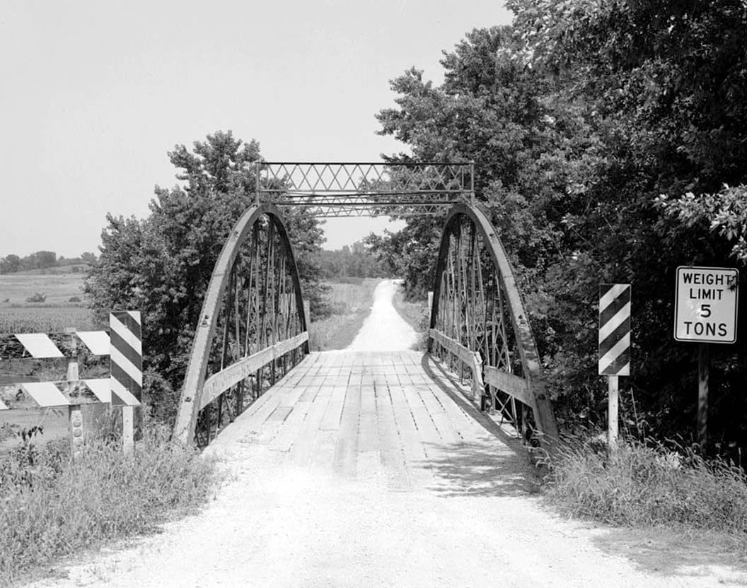 Historic Photo : Supple Ford Bridge, Spanning South Fork of Maquoketa River, Clay Mills, Jones County, IA 1 Photograph