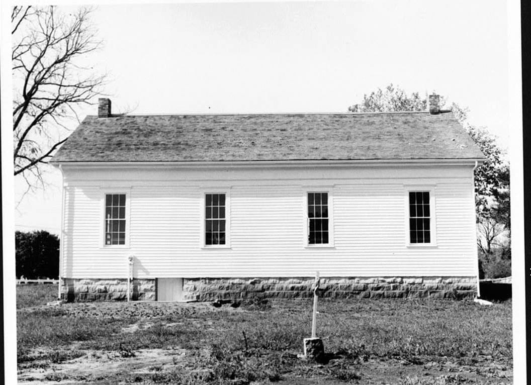 Historic Photo : Quaker Meetinghouse, Downey Street, Wapsinono Creek Vicinity, West Branch, Cedar County, IA 3 Photograph