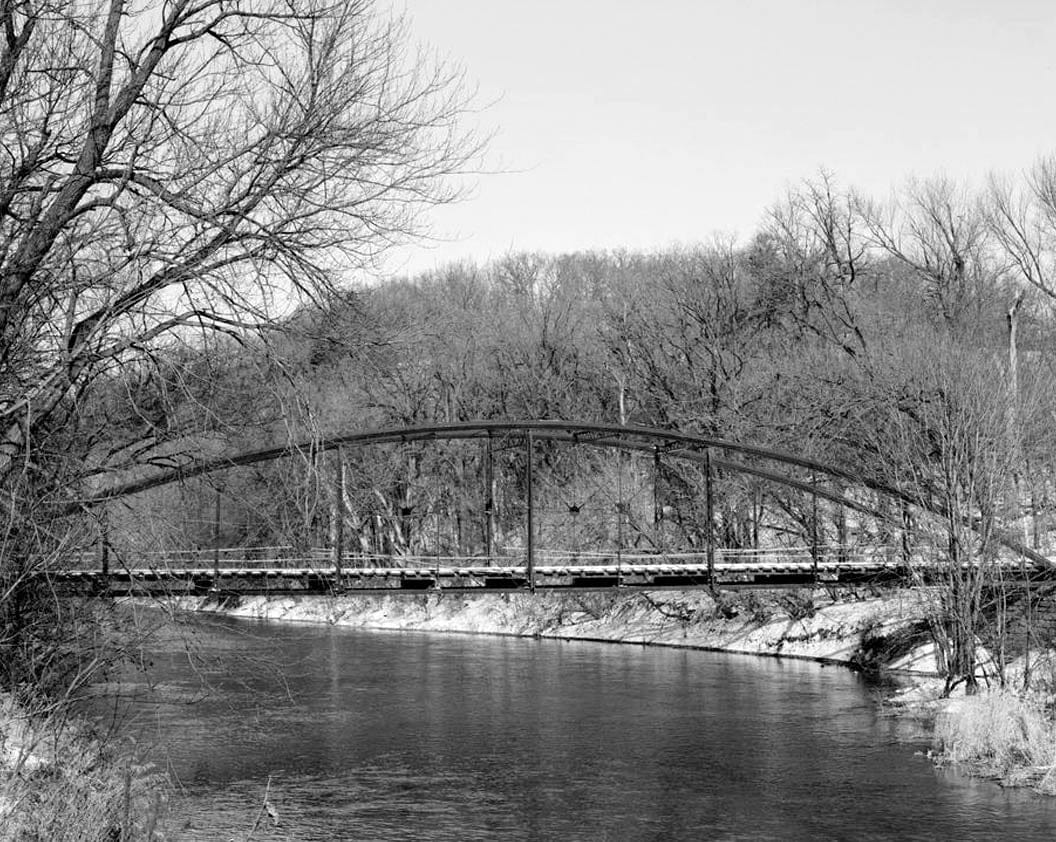 Historic Photo : Lower Plymouth Rock Bridge, Spanning Upper Iowa River, Kendallville, Winneshiek County, IA 6 Photograph