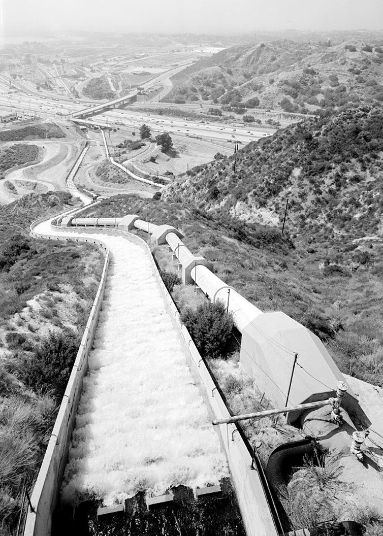Historic Photo : Los Angeles Aqueduct, Cascades Structures, Los Angeles, Los Angeles County, CA 2 Photograph