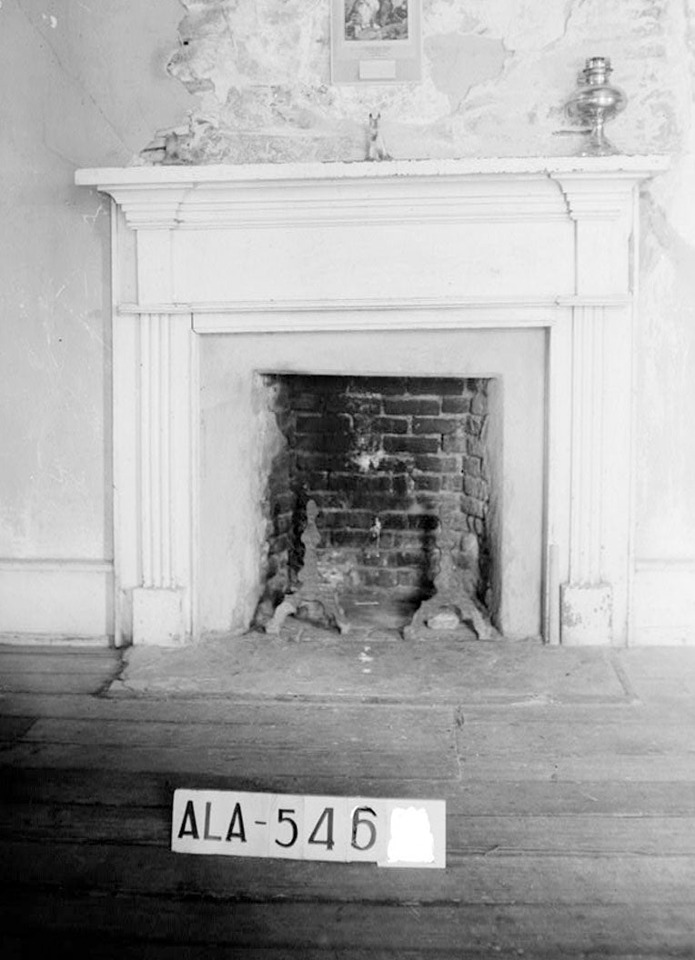 Historic Photo : Seale-Mosley House, County Road 40 (moved from original location), Peachburg, Bullock County, AL 8 Photograph