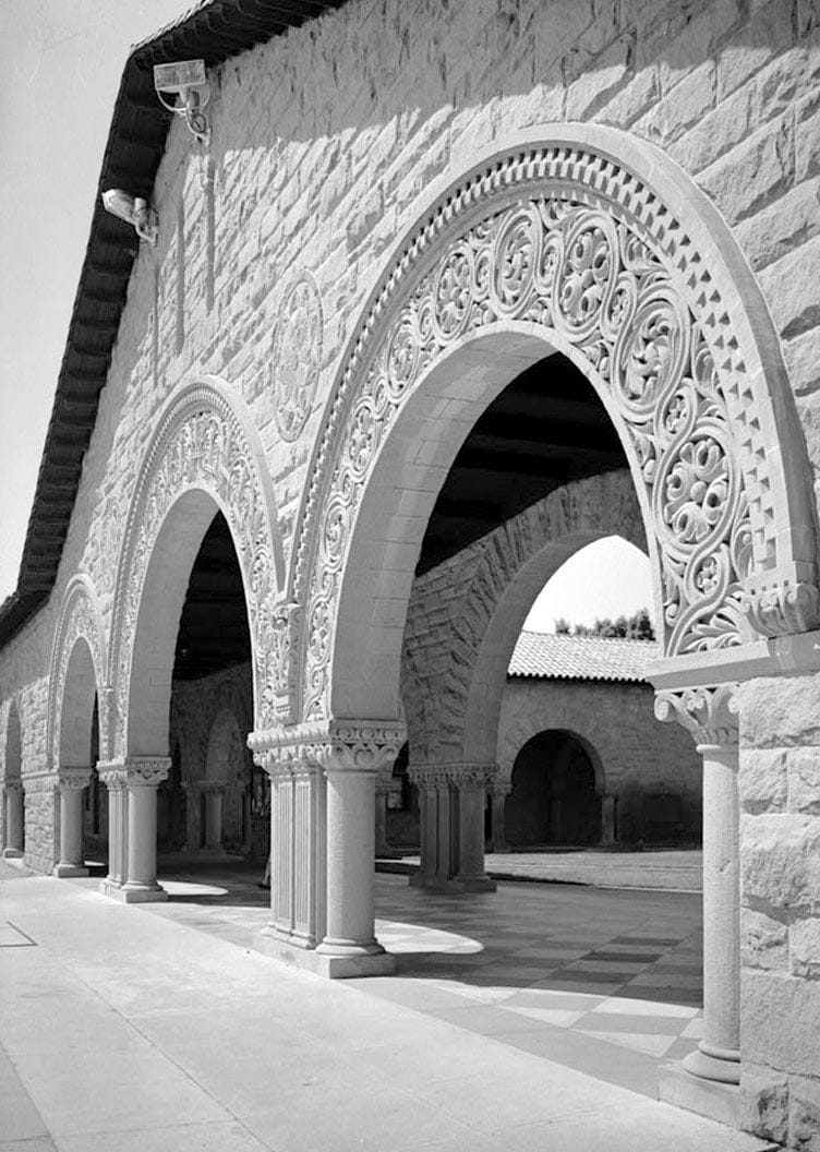 Historic Photo : Stanford University Quadrangle, Stanford University Campus, Stanford, Santa Clara County, CA 12 Photograph