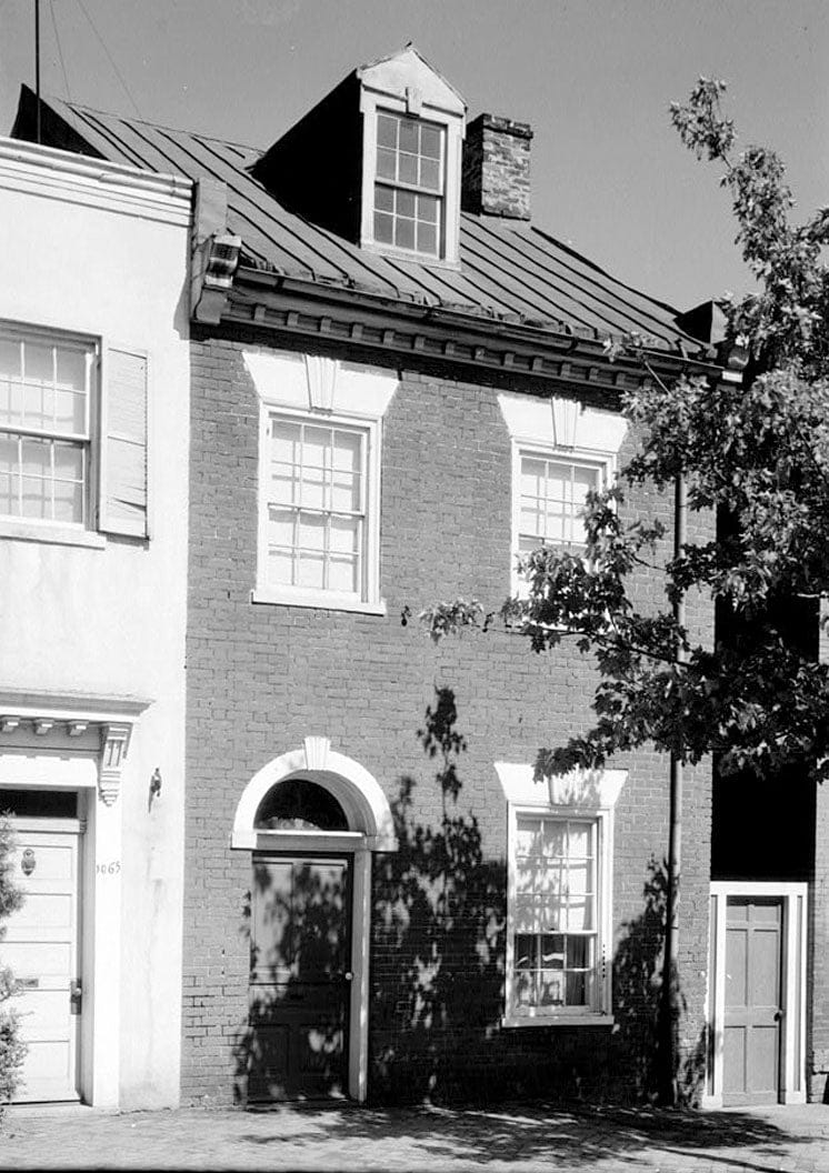 Historic Photo : 1063 Jefferson Street Northwest (House), Washington, District of Columbia, DC 1 Photograph