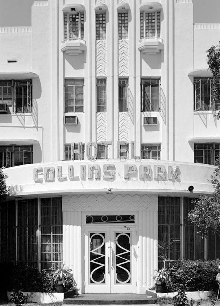 Historic Photo : Collins Park Hotel, 2000 Park Avenue, Miami, Miami-Dade County, FL 3 Photograph