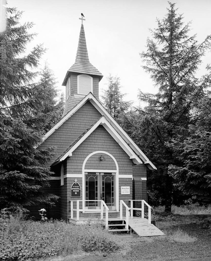 Historic Photo : St. George's Episcopal Church, Lake Avenue, between First & Second Streets, Cordova, Valdez-Cordova Census Area, AK 2 Photograph