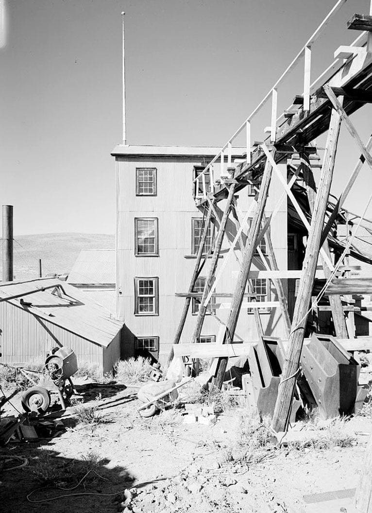 Historic Photo : Standard Gold Mill, East of Bodie Creek, Northeast of Bodie, Bodie, Mono County, CA 17 Photograph