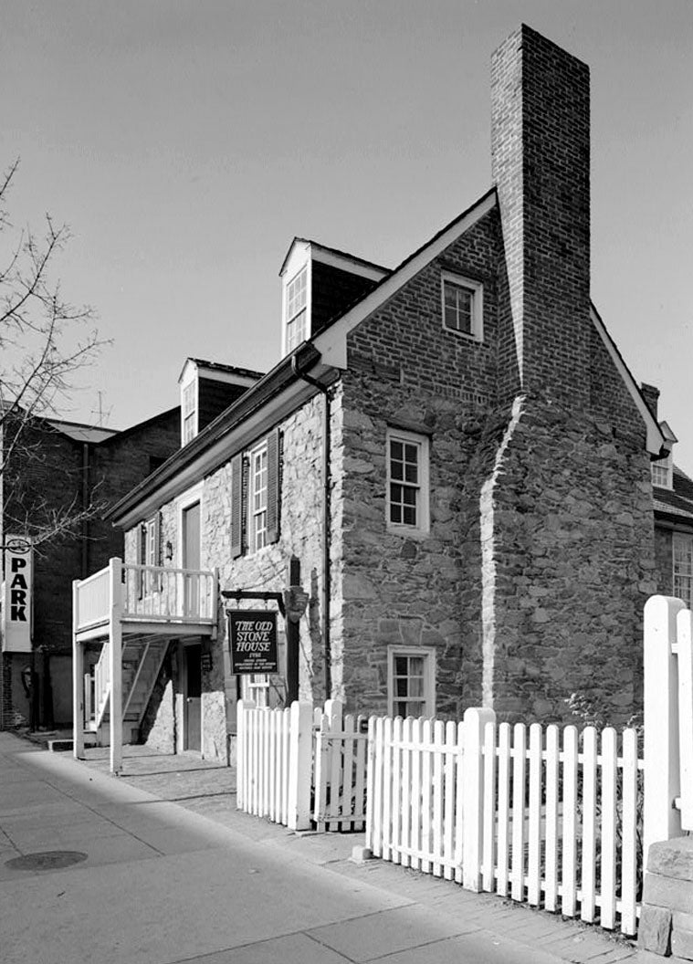 Historic Photo : Old Stone House, 3051 M Street Northwest, Washington, District of Columbia, DC 4 Photograph