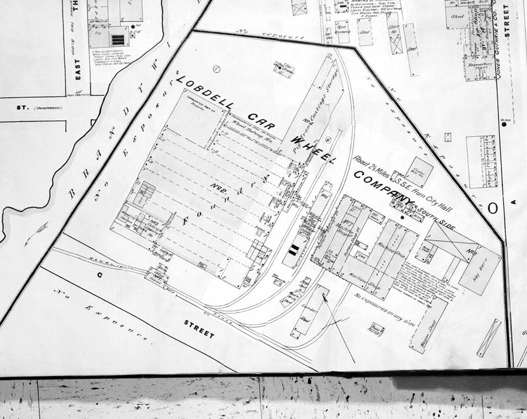 Historic Photo : Lobdell Car Wheel Company, Christina Avenue, Wilmington, New Castle County, DE 5 Photograph