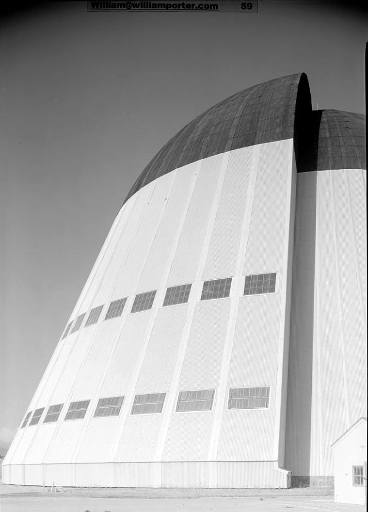 Historic Photo : Naval Air Station Moffett Field, Hanger No. 1, Cummins Avenue, Moffett Field, Sunnyvale, Santa Clara County, CA 15 Photograph