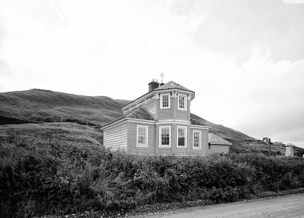 Historic Photo : Holy Ascension Russian Orthodox Church, Bishop's House, Unalaska Island, Unalaska, Aleutian Islands, AK 1 Photograph