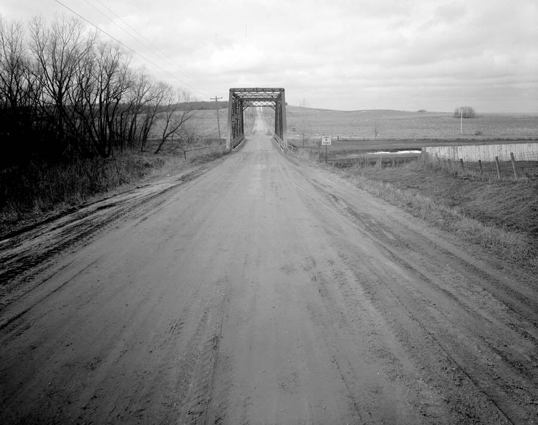 Historic Photo : Mill Rock Bridge, Spanning Big Bear Creek, Monmouth, Jackson County, IA 1 Photograph