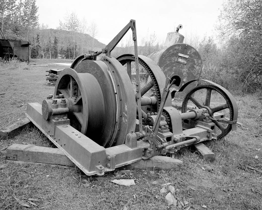 Historic Photo : Buffalo Coal Mine, Vulcan Cable Hoist, Wishbone Hill, Southeast end, near Moose Creek, Sutton, Matanuska-Susitna Borough, AK 6 Photograph