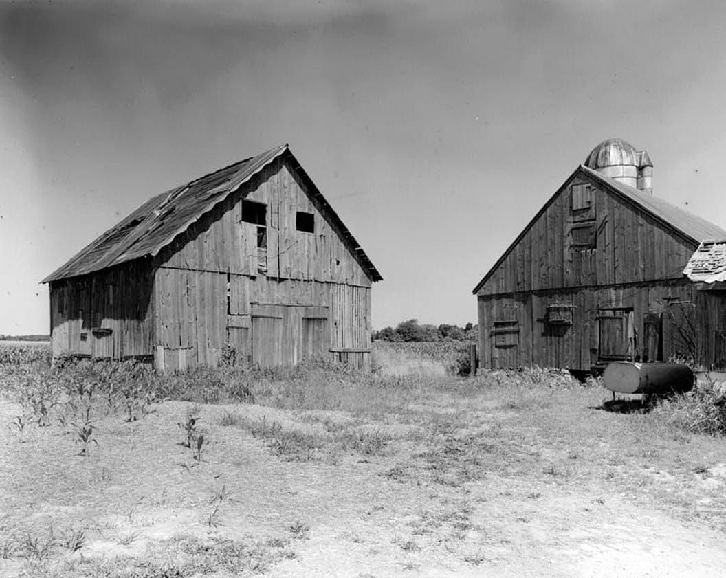 Historic Photo : Achmester, Log Granary, Road 429, Route 896 vicinity, Armstrong, New Castle County, DE 2 Photograph