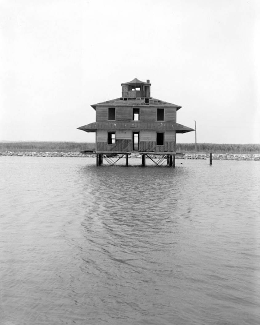 Historic Photo : Port Mahon Lighthouse, Delaware Bay at mouth of Mahon River, on State Route 89, Little Creek, Kent County, DE 7 Photograph