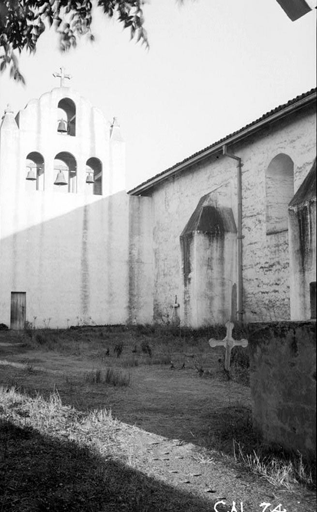 Historic Photo : Mission Santa Inez, Church, State Highway 150, Solvang, Santa Barbara County, CA 2 Photograph
