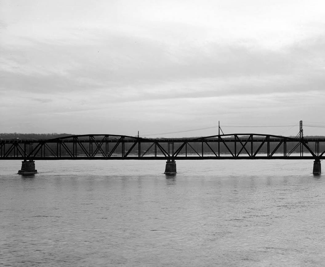 Historic Photo : Keokuk & Hamilton Bridge, Spanning Mississippi River, Keokuk, Lee County, IA 33 Photograph