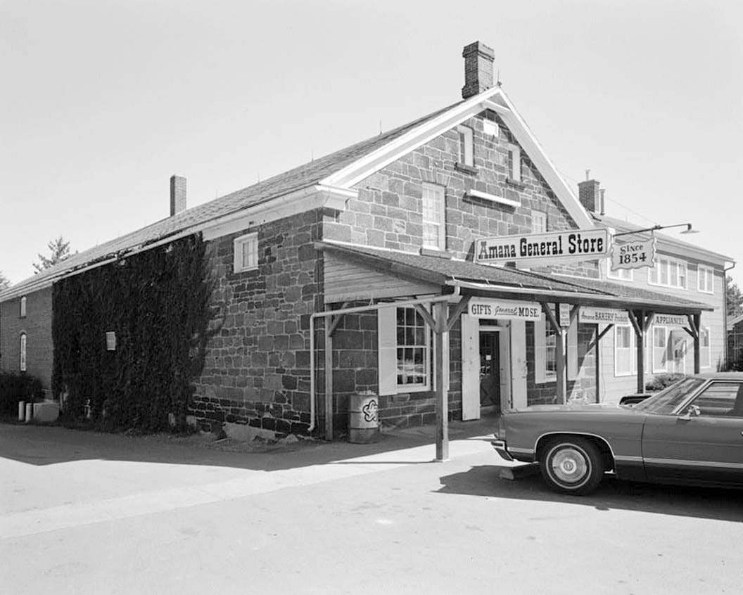 Historic Photo : Amana Colonies General Store & Offices, State Route 220, Amana, Iowa County, IA 2 Photograph