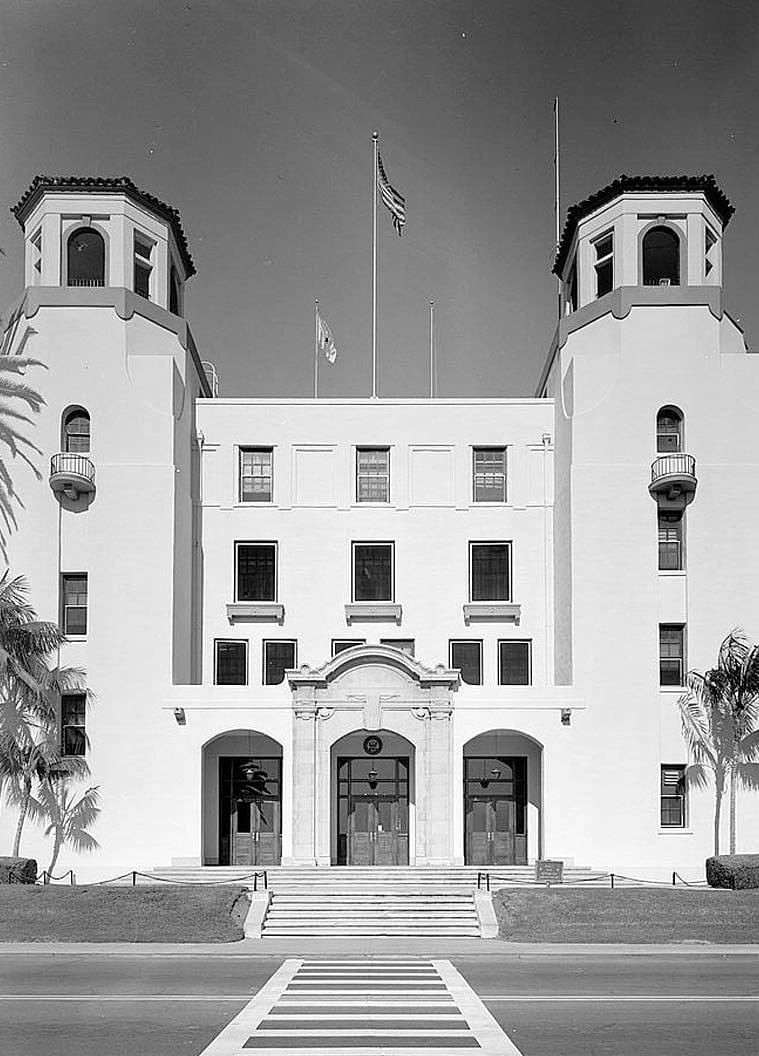 Historic Photo : U.S. Naval Hospital, Administration Building, Park Boulevard, Balboa Park, San Diego, San Diego County, CA 11 Photograph