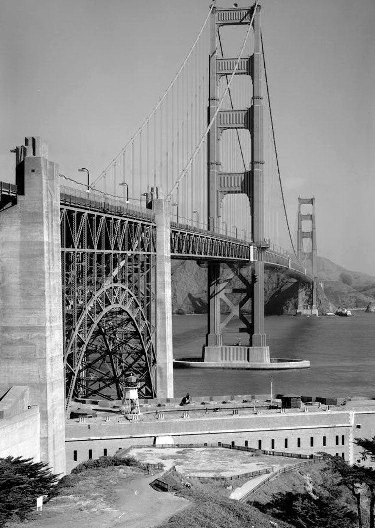 Historic Photo : Golden Gate Bridge, Spanning mouth of San Francisco Bay, San Francisco, San Francisco County, CA 9 Photograph