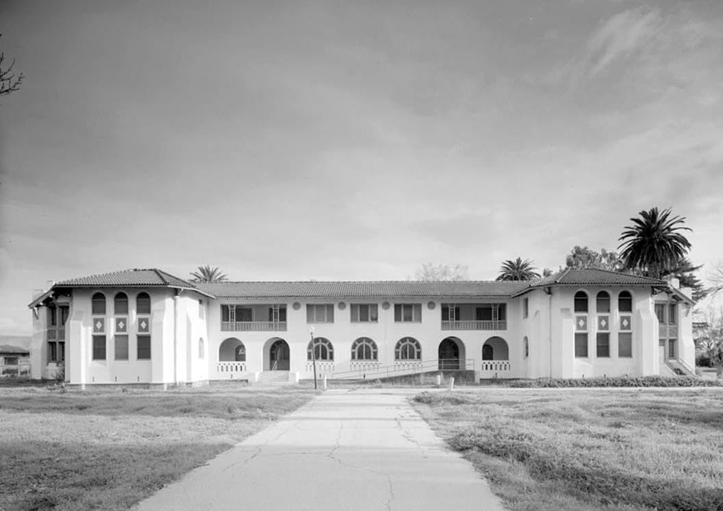 Historic Photo : Agnews State Hospital, Women's Quiet & Medium Building, Between North Circle Drive & Parkway South, Santa Clara, Santa Clara County, CA 1 Photograph