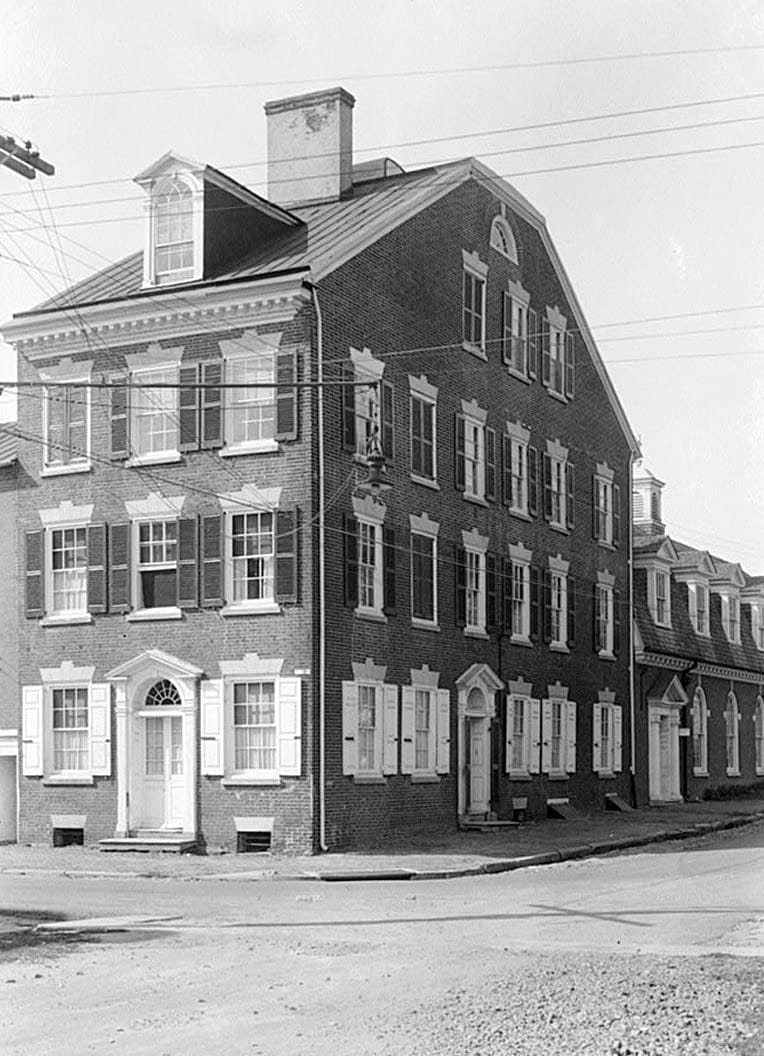 Historic Photo : Charles Thomas House, The Strand & Harmony Street, New Castle, New Castle County, DE 5 Photograph