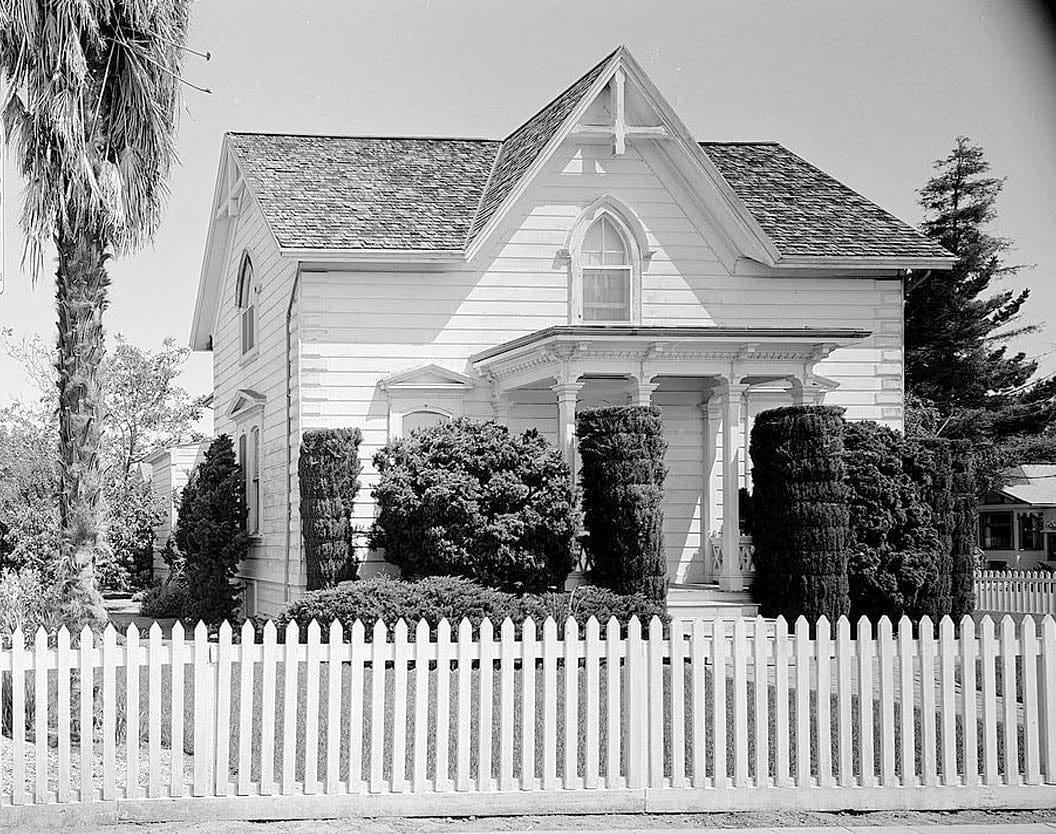 Historic Photo : Andrew Landrum House, 1217 Santa Clara Street, Santa Clara, Santa Clara County, CA 1 Photograph
