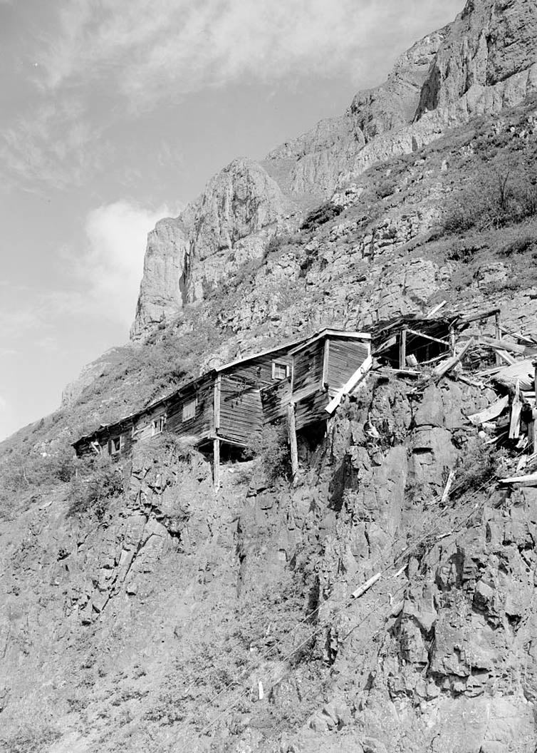 Historic Photo : Green Butte Copper Company, Portal Shed, McCarthy Creek 12 miles Northeast of McCarthy, McCarthy, Valdez-Cordova Census Area, AK 6 Photograph