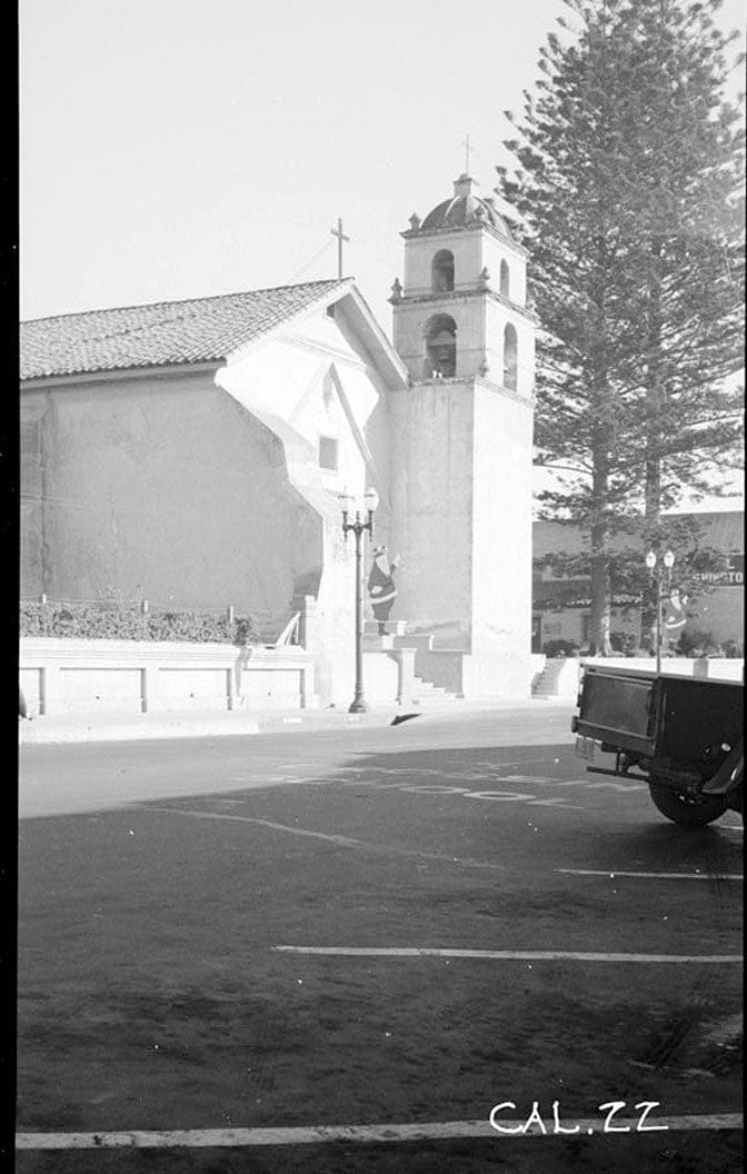 Historic Photo : Mission San Buenaventura, East Main Street & South Figueroa Street, Ventura, Ventura County, CA 4 Photograph