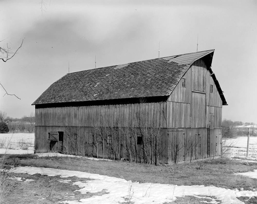 Historic Photo : Frank Chyle, Jr. Barn, Main Street, Protivin, Howard County, IA 1 Photograph