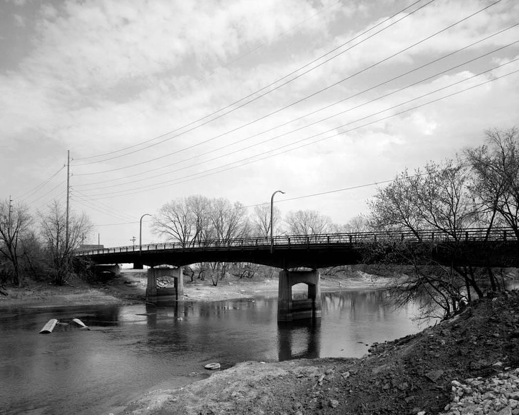 Historic Photo : Benton Street Bridge, Spanning Iowa River at Benton Street, Iowa City, Johnson County, IA 9 Photograph