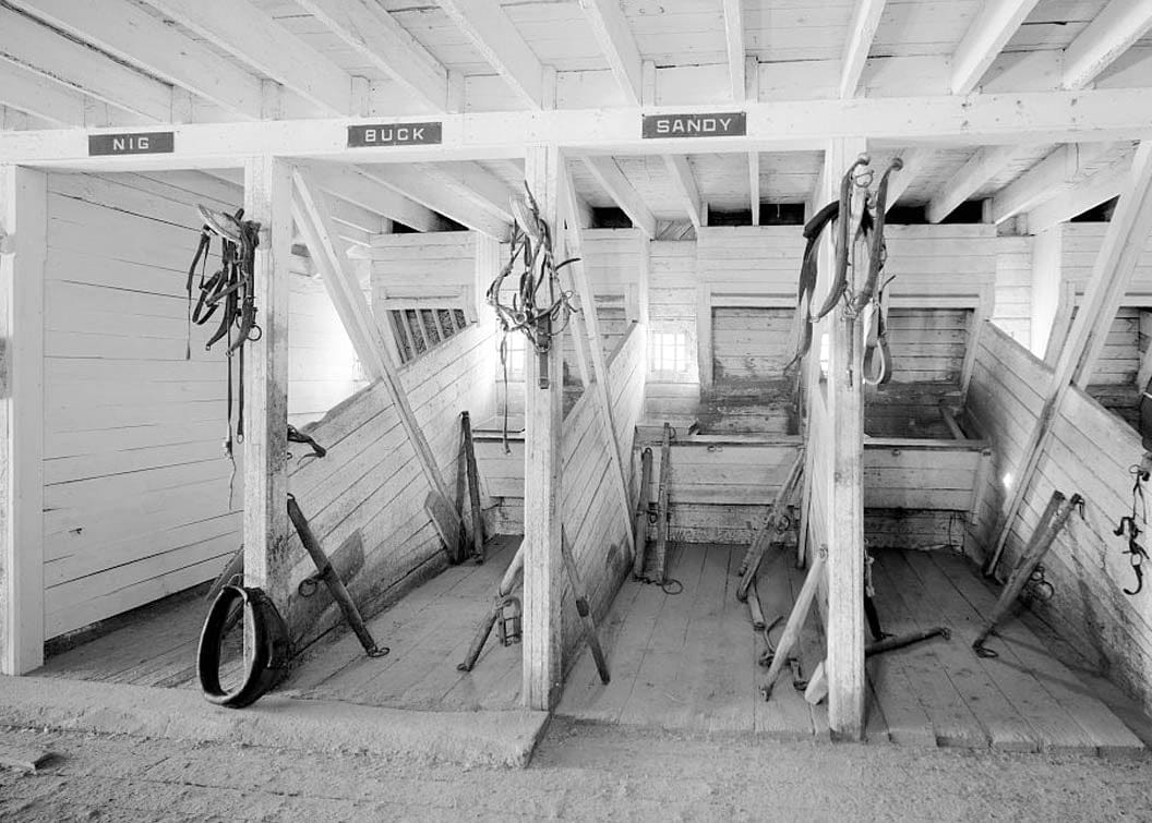 Historic Photo : Fort Egbert, Mule Barn, Yukon River at Mission Creek, Eagle, Southeast Fairbanks Census Area, AK 3 Photograph