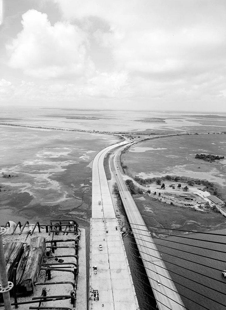 Historic Photo : Sidney Lanier Bridge, Spanning Brunswick River, Brunswick, Glynn County, GA 8 Photograph