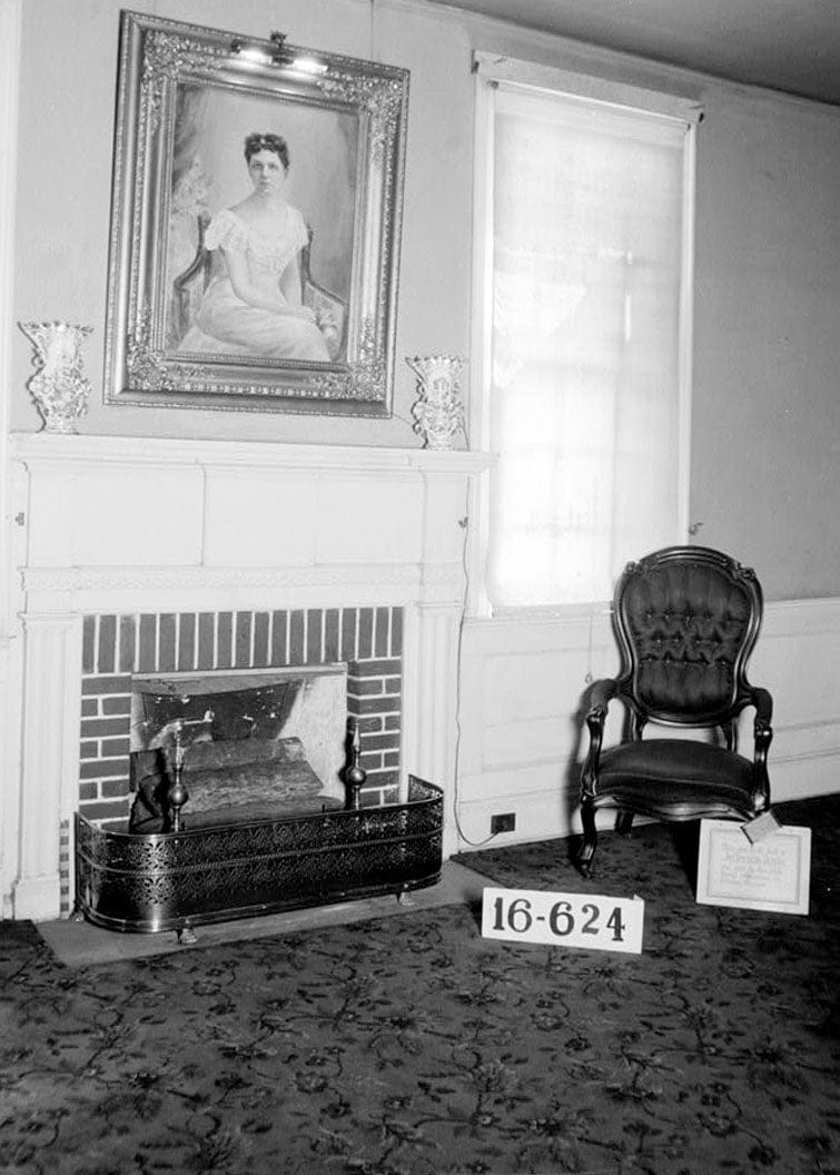 Historic Photo : First White House of the Confederacy, 625 Washington Street (moved from Bibb & Lee Streets), Montgomery, Montgomery County, AL 3 Photograph