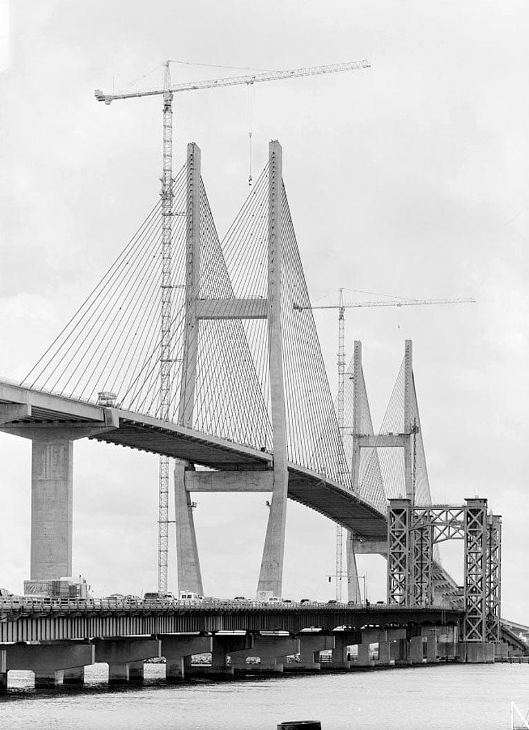 Historic Photo : Sidney Lanier Bridge, Spanning Brunswick River, Brunswick, Glynn County, GA 10 Photograph