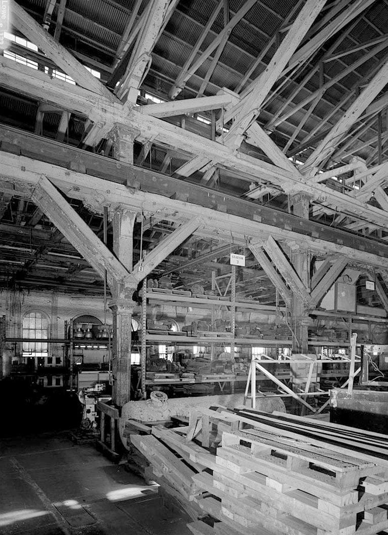 Historic Photo : Southern Pacific, Sacramento Shops, Erecting Shop, 111 I Street, Sacramento, Sacramento County, CA 10 Photograph