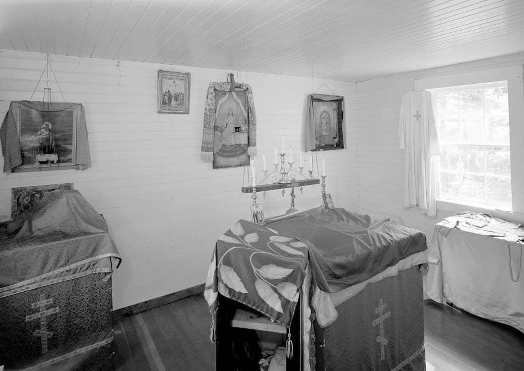 Historic Photo : Saints Sergius & Herman of Valaam Russian Orthodox Chapel, Spruce Island, Ouzinkie, Kodiak Island Borough, AK 3 Photograph