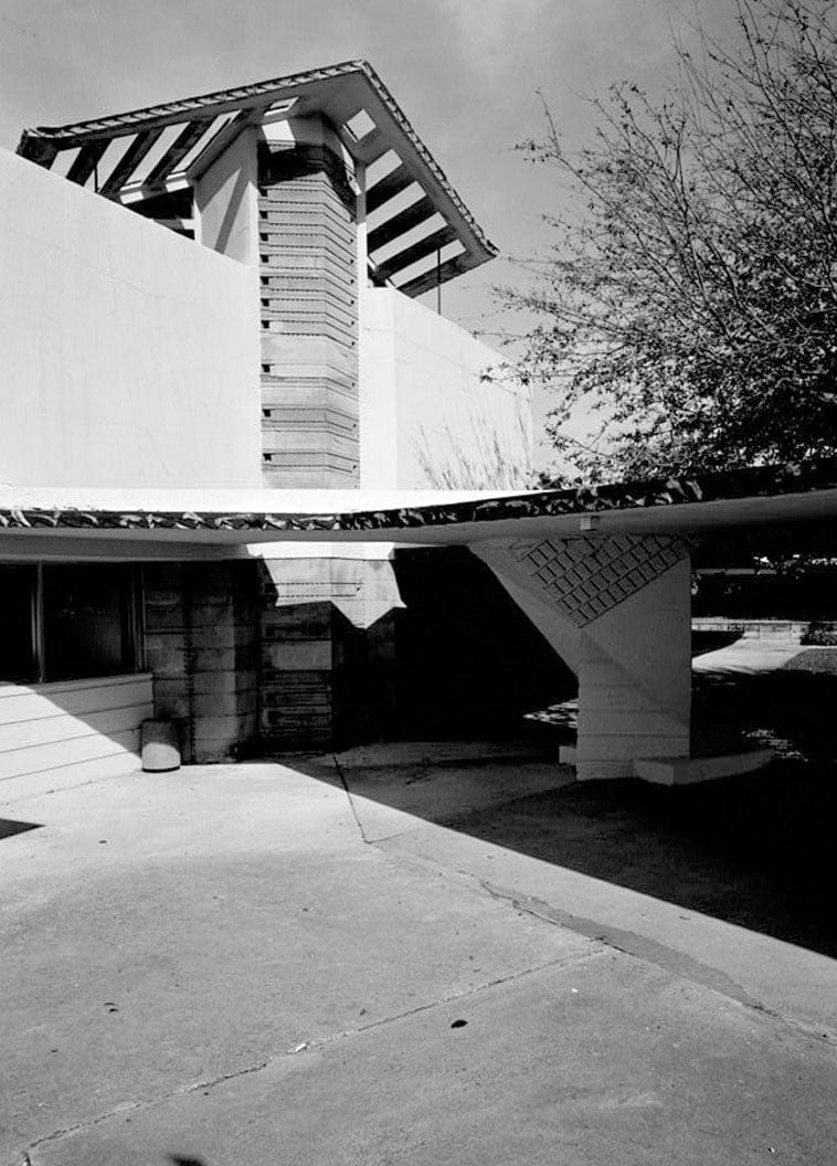 Historic Photo : Florida Southern College, E. T. Roux Library, McDonald & Johnson Avenues, Lakeland, Polk County, FL 2 Photograph