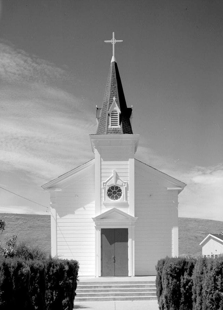 Historic Photo : St. Anthony's Roman Catholic Church, North Street, Pescadero, San Mateo County, CA 4 Photograph